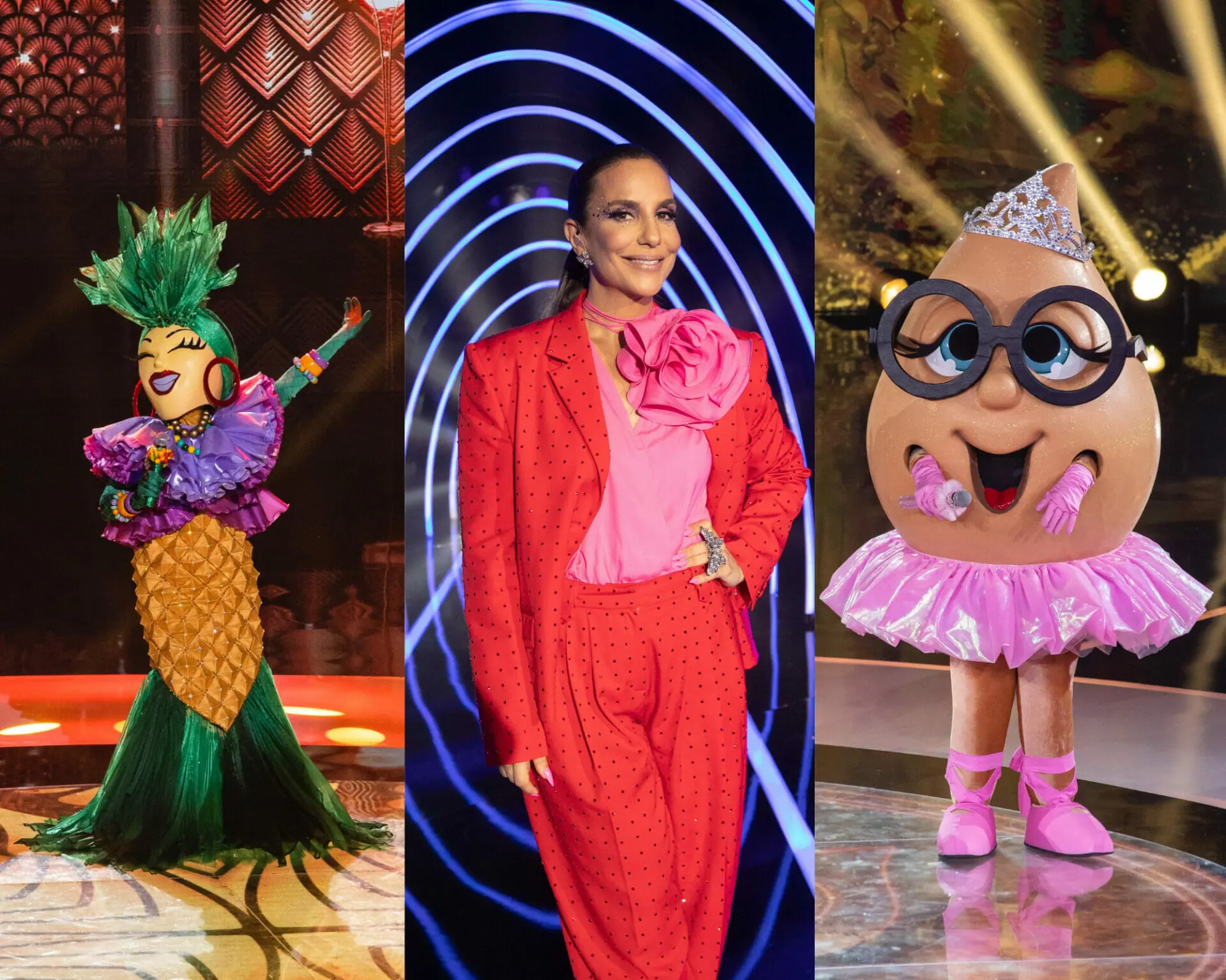 Ivete Sangalo e os participantes do The Masked Singer Brasil (Divulgação)