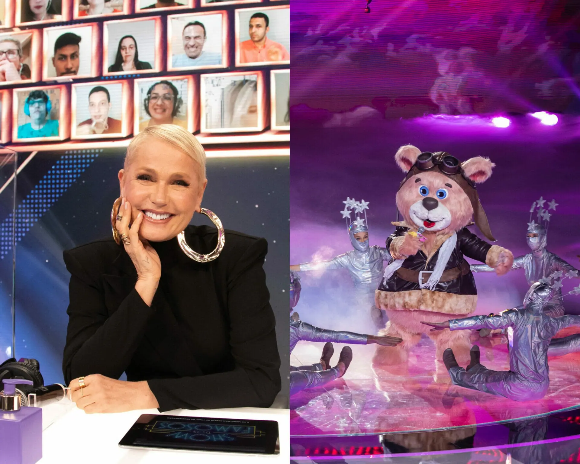 Xuxa nos bastidores da TV Globo (Divulgação)