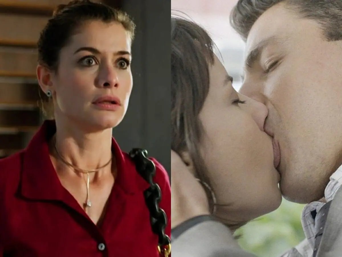 Bárbara (Alinne Moraes), Lara (Andréia Horta) e Christian (Cauã Reymond) de Um Lugar ao Sol