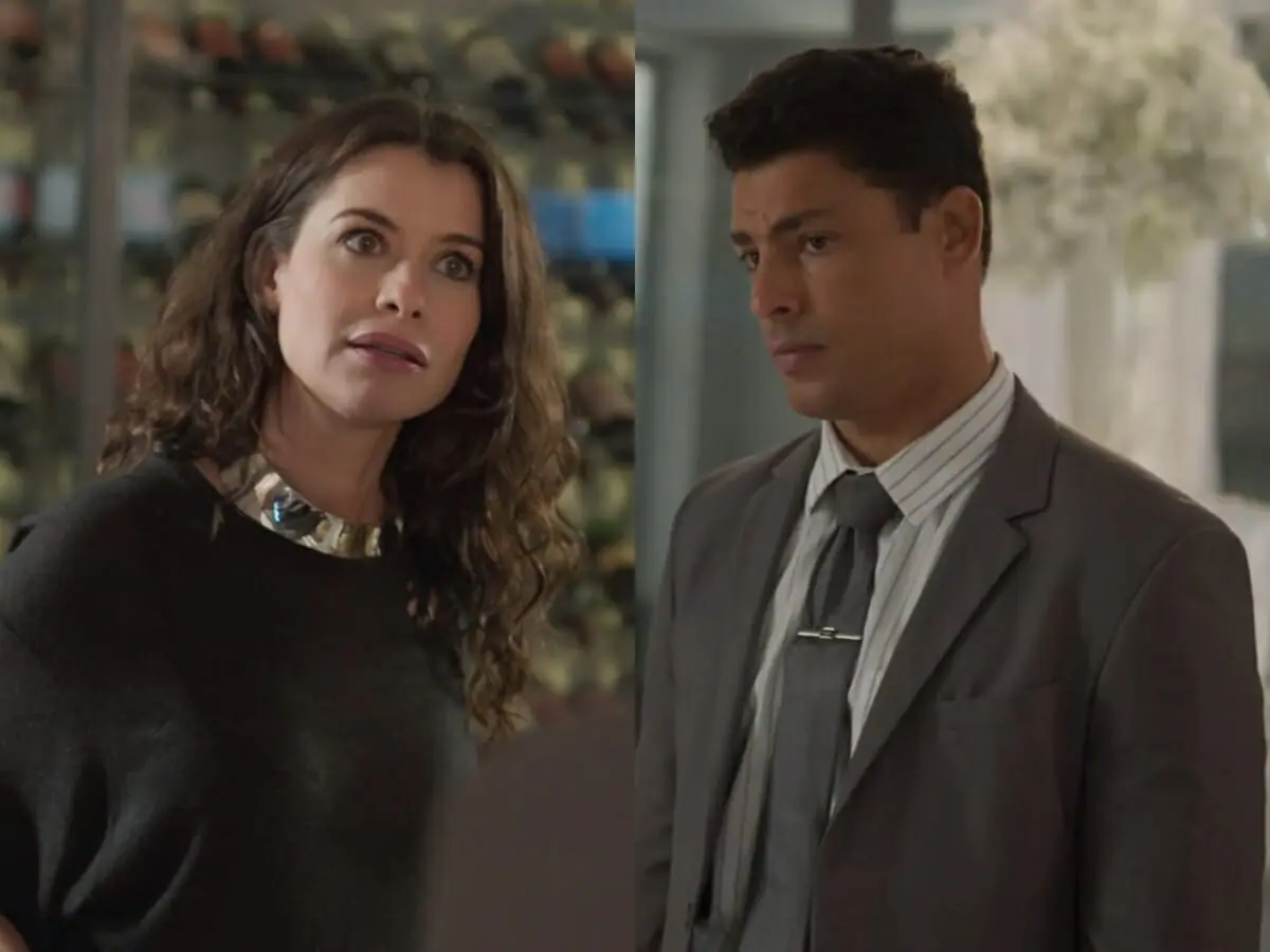 Bárbara (Alinne Moraes) e Christian (Cauã Reymond) de Um Lugar ao Sol