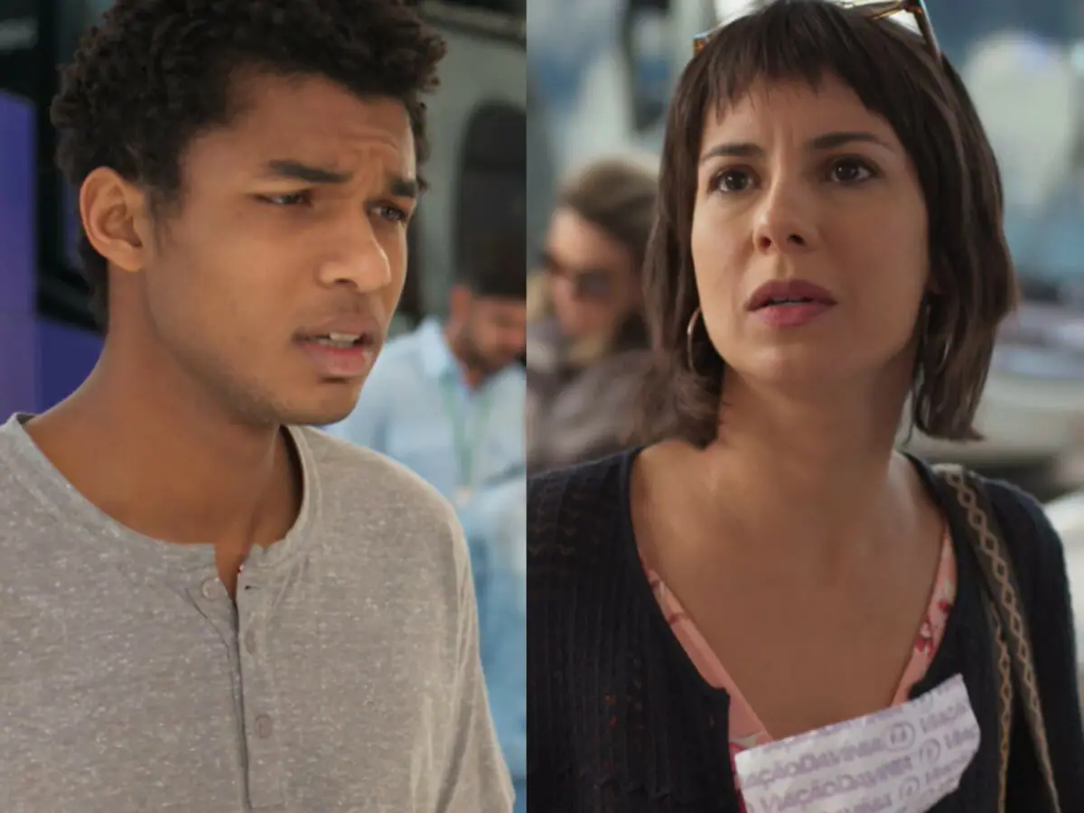 Ravi (Juan Paiva) e Lara (Andreia Horta) em Um Lugar ao Sol (Reprodução/Globo)