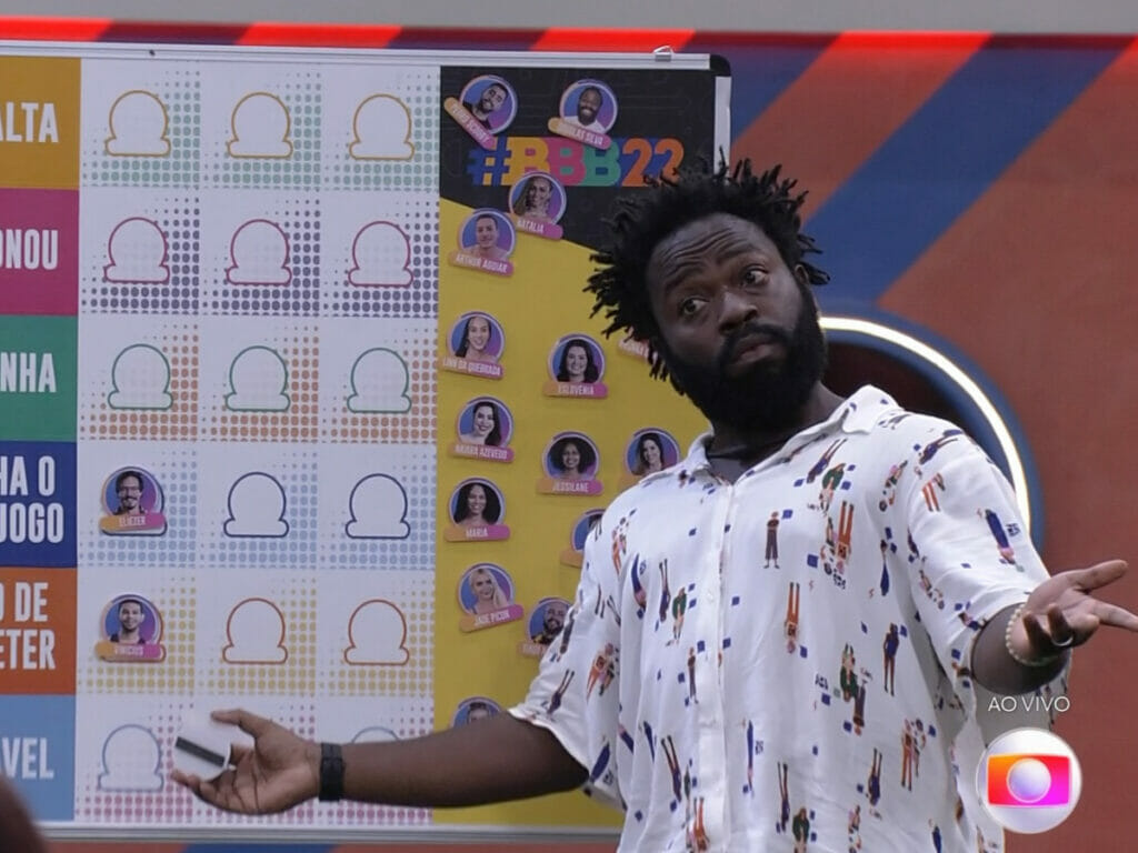 Douglas Silva no BBB 22 (Reprodução/Globo)