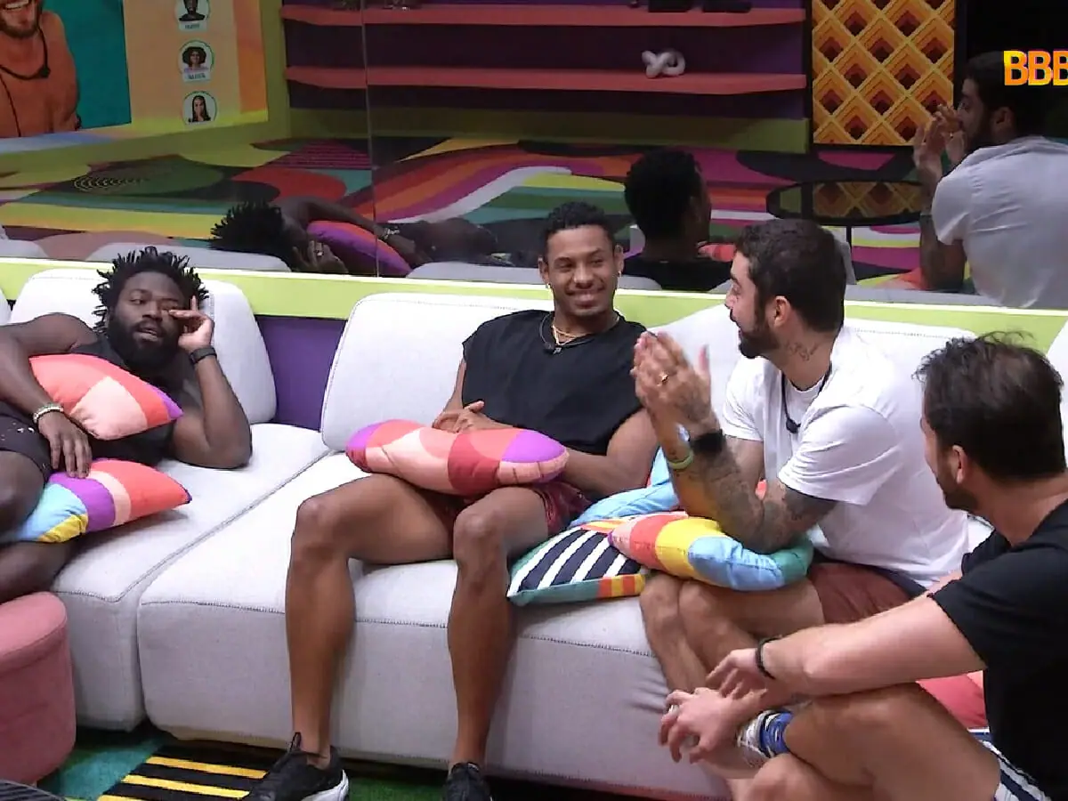 Douglas Silva, Paulo André, Pesdro Scooby e Gustavo no BBB 22_1402