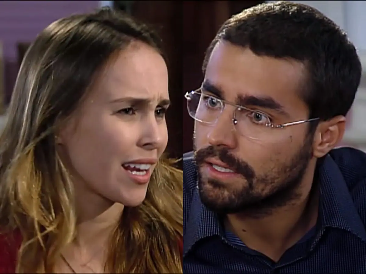 Janice (Fernanda Nobre) e Toni (Ricardo Pereira) de Prova de Amor