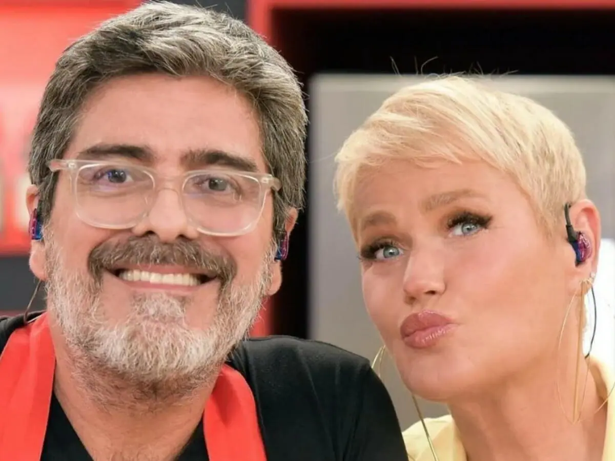 Junno Andrade e Xuxa Meneghel - ele está em Poliana Moça