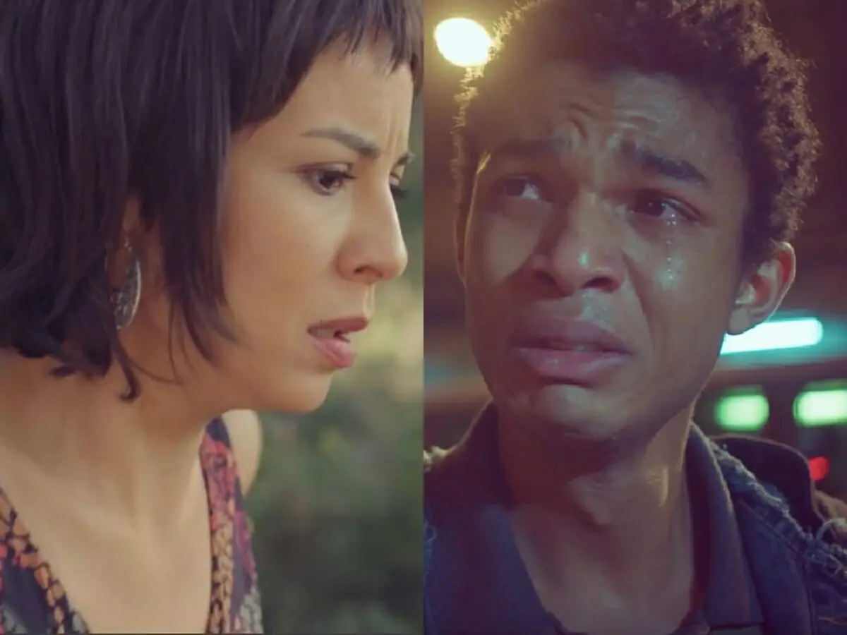 Lara (Andréia Horta) de Ravi (Juan Paiva) de Um Lugar ao Sol