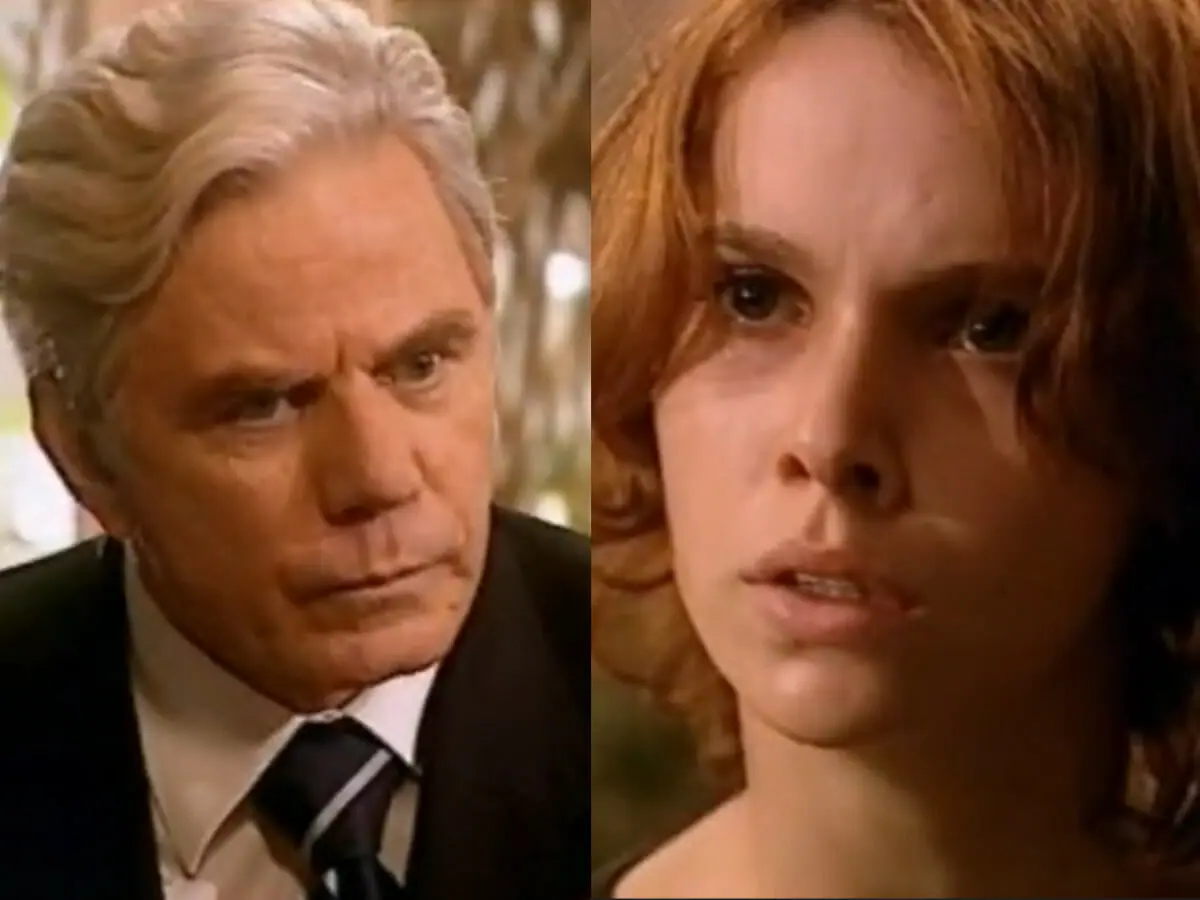 Leônidas (Reginaldo Faria) e Mel (Débora Falabella) em O Clone (Reprodução)