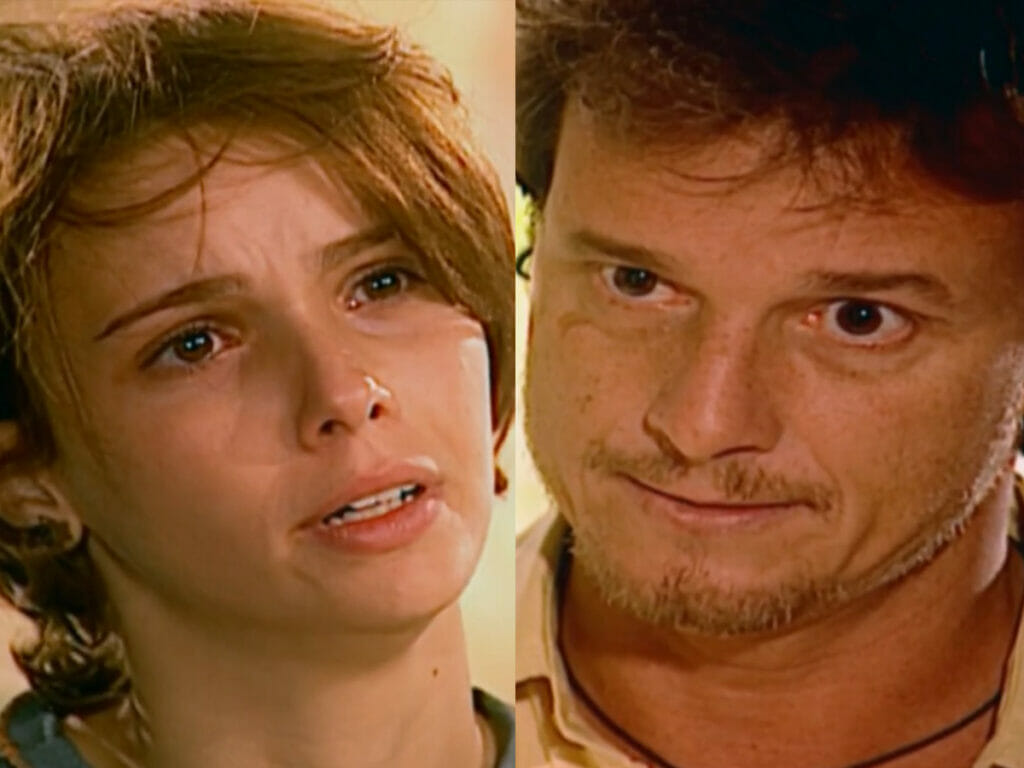 Mel (Débora Falabella) e Xande (Marcello Novaes) em O Clone
