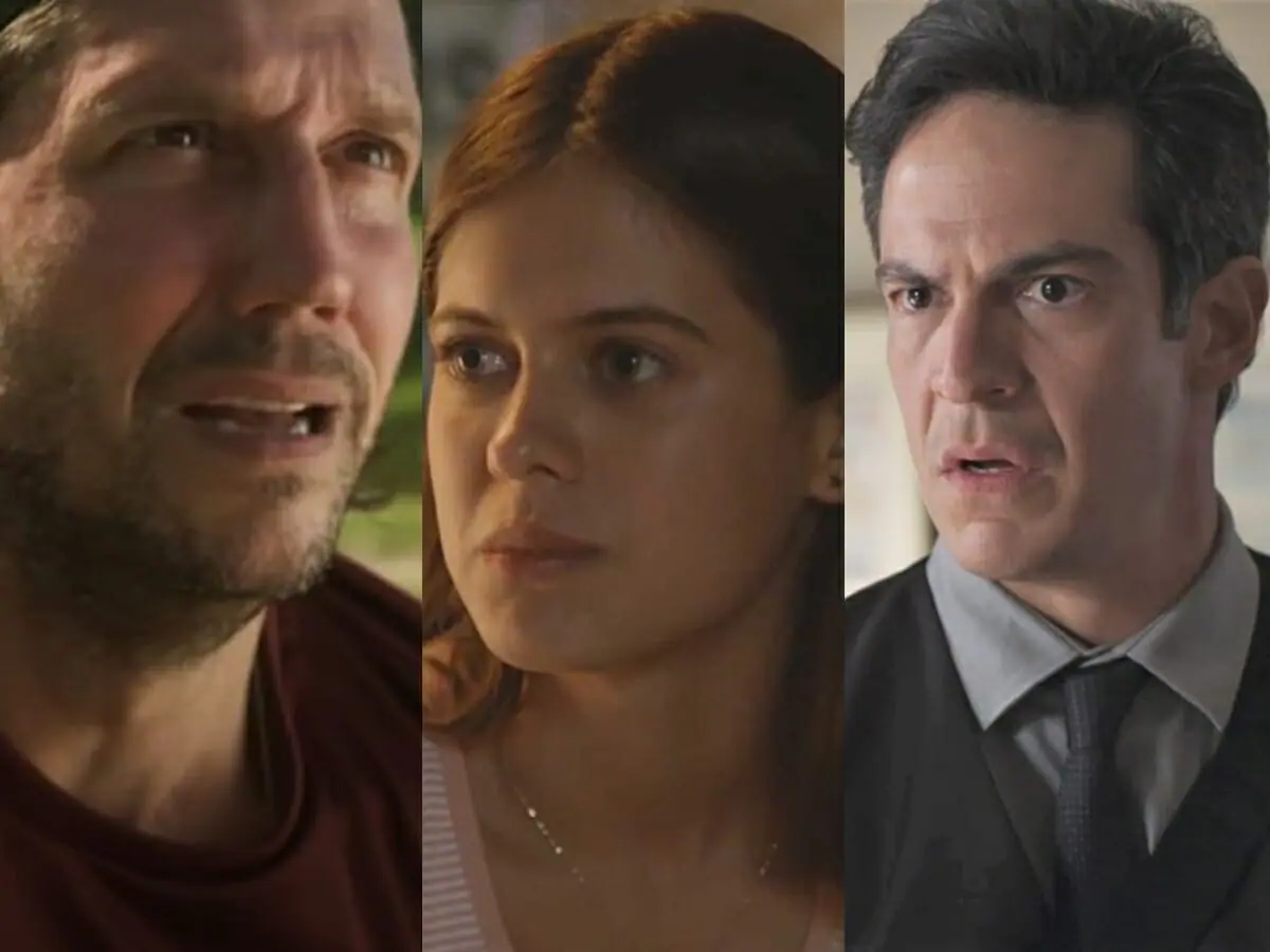 Neném (Vladimir Brichta), Bianca (Sara Vidal) e Guilherme (Mateus Solano) de Quanto Mais Vida, Melhor!