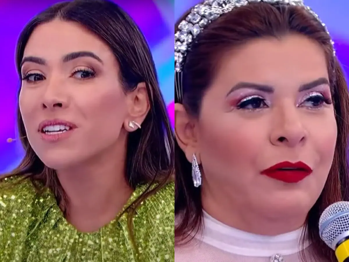 Patrícia Abravanel e Mara Maravilha no Programa Silvio Santos