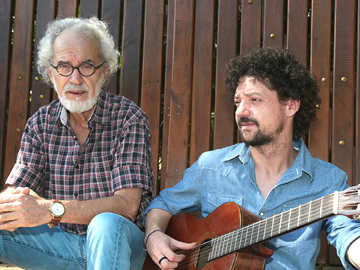 Renato Teixeira e Chico Teixeira, que está na novela Pantanal