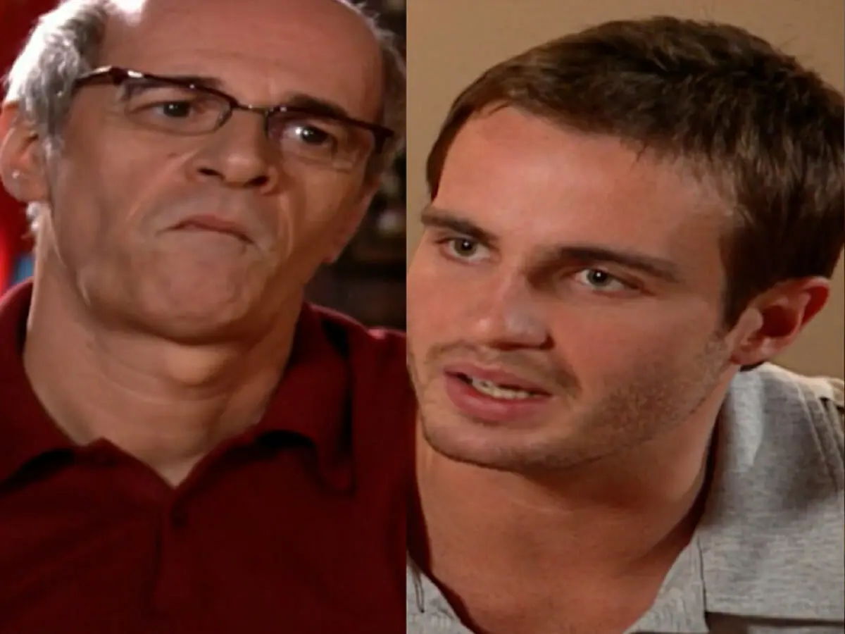 Alex (Marcos Caruso) e Sérgio (Max Fercondini) em Páginas da Vida