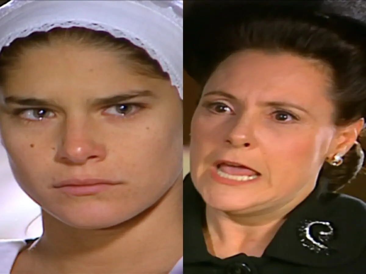 Serena (Priscila Fantin) e Agnes (Elizabeth Savala) de Alma Gêmea