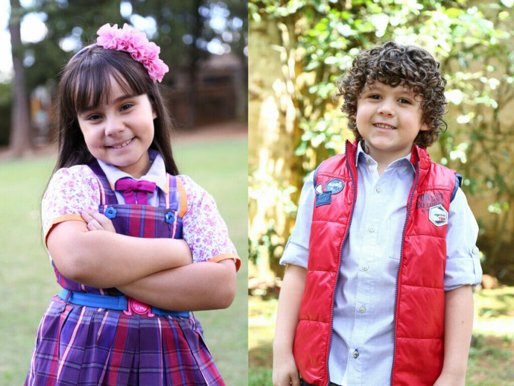 Sienna Belle e Gabriel Miller estão em Carinha de Anjo e na série Bugados (Reprodução)