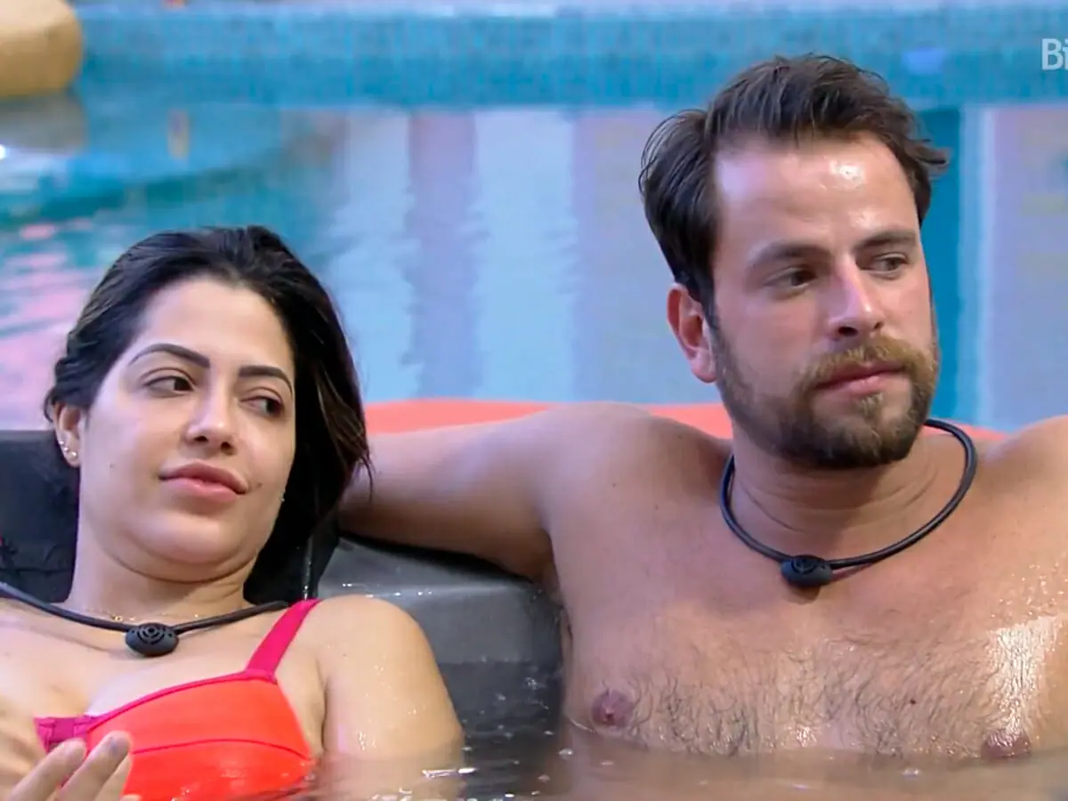 Laís e Gustavo no BBB 22 (Reprodução/Globoplay)