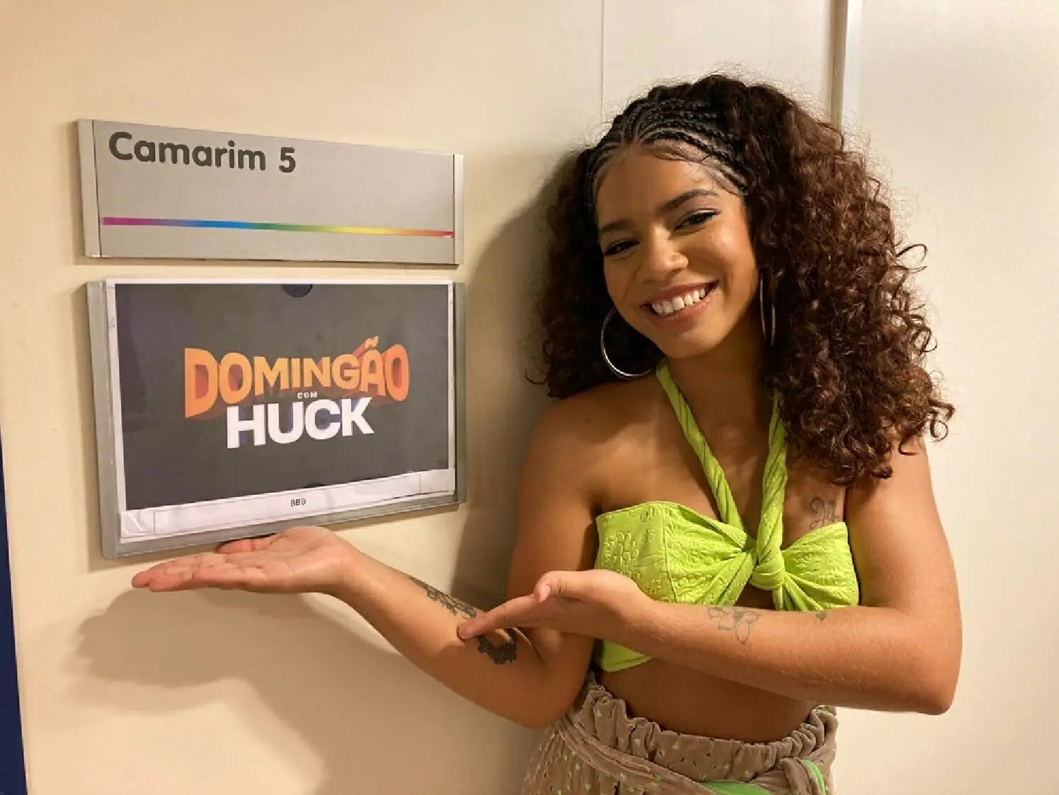 Maria no Domingão com Huck (Divulgação/Globo)