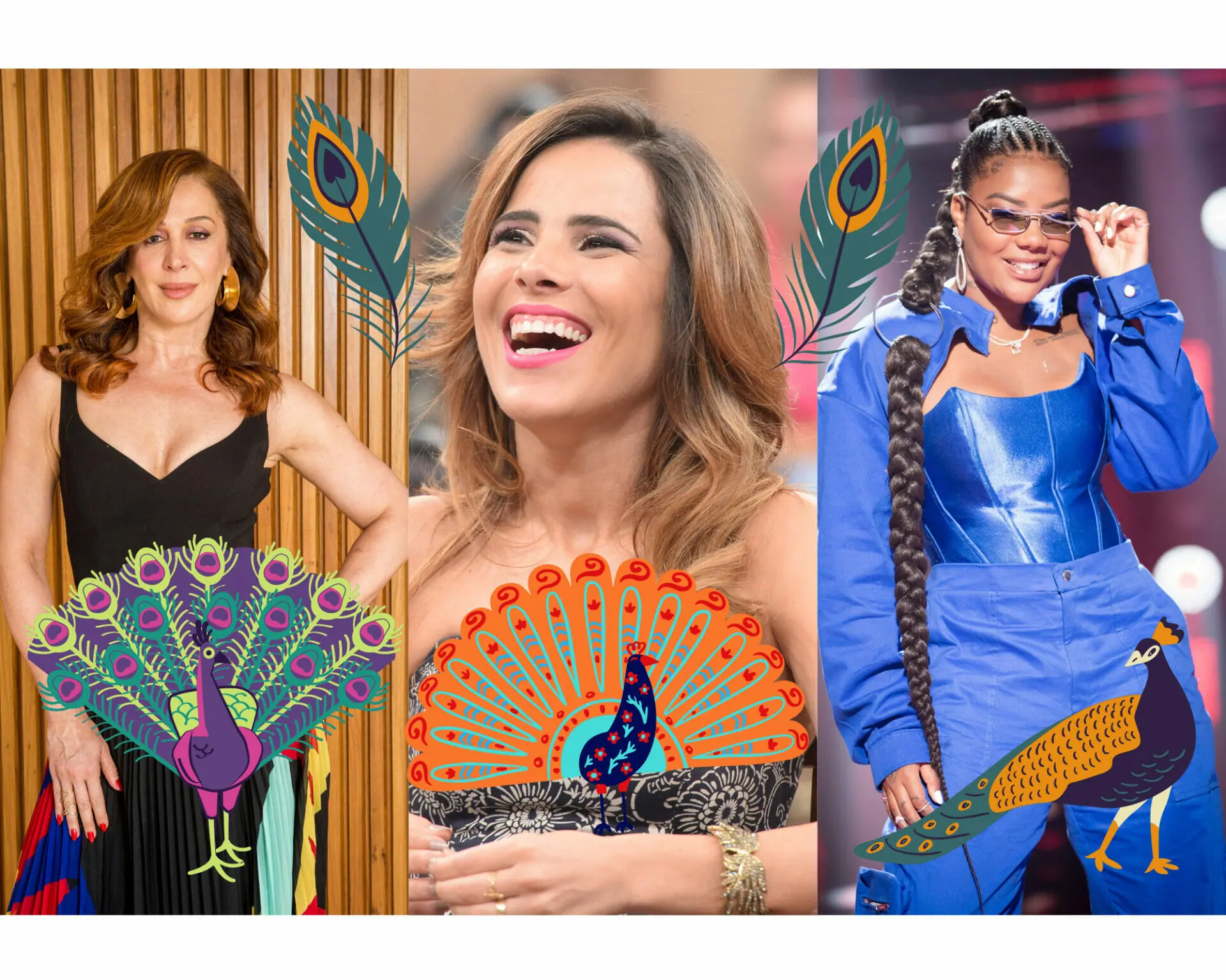 Claudia Raia, Wanessa Camargo e Ludmilla (Divulgação)