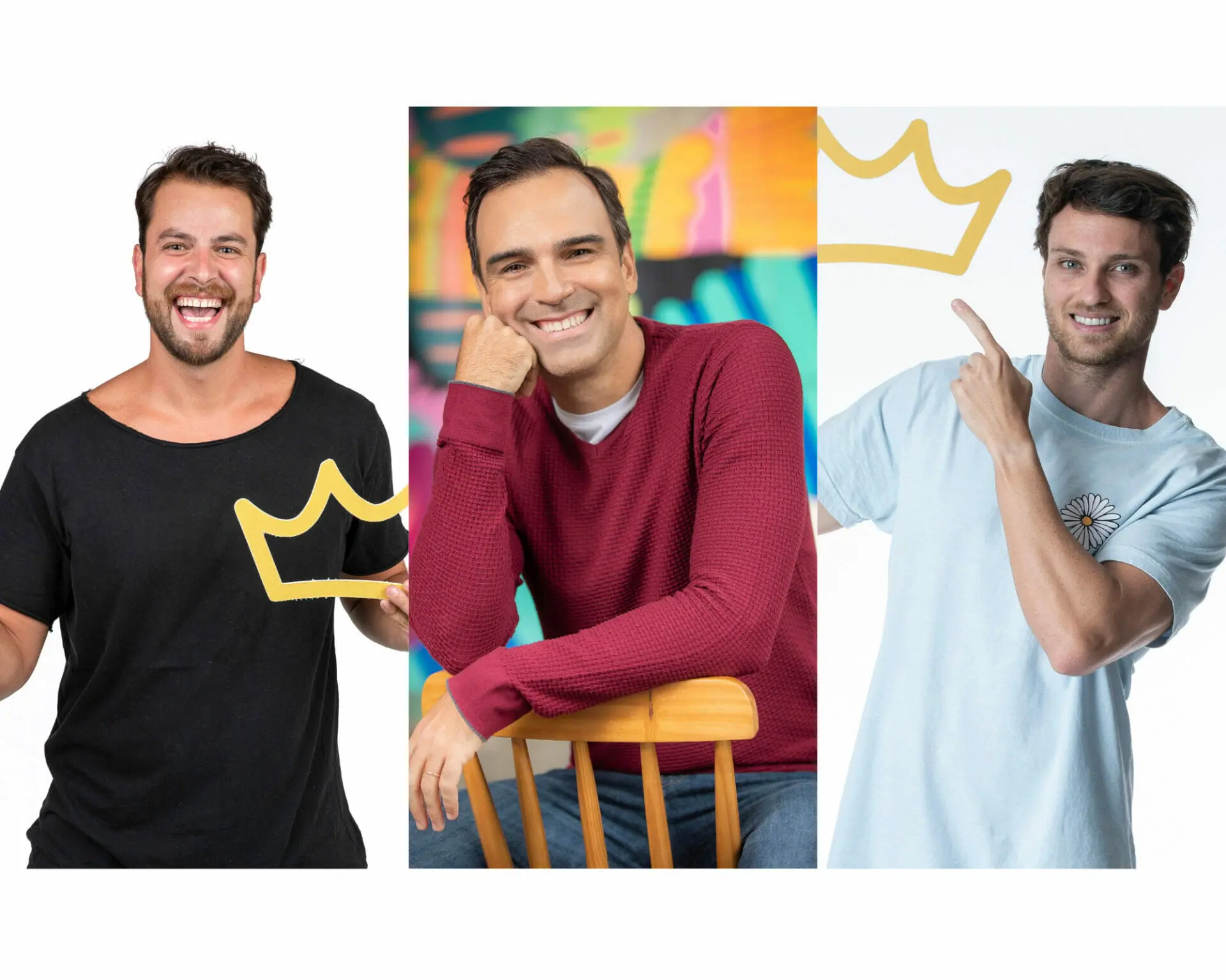 Tadeu Schmidt entre os participantes do BBB 22 (Divulgação)
