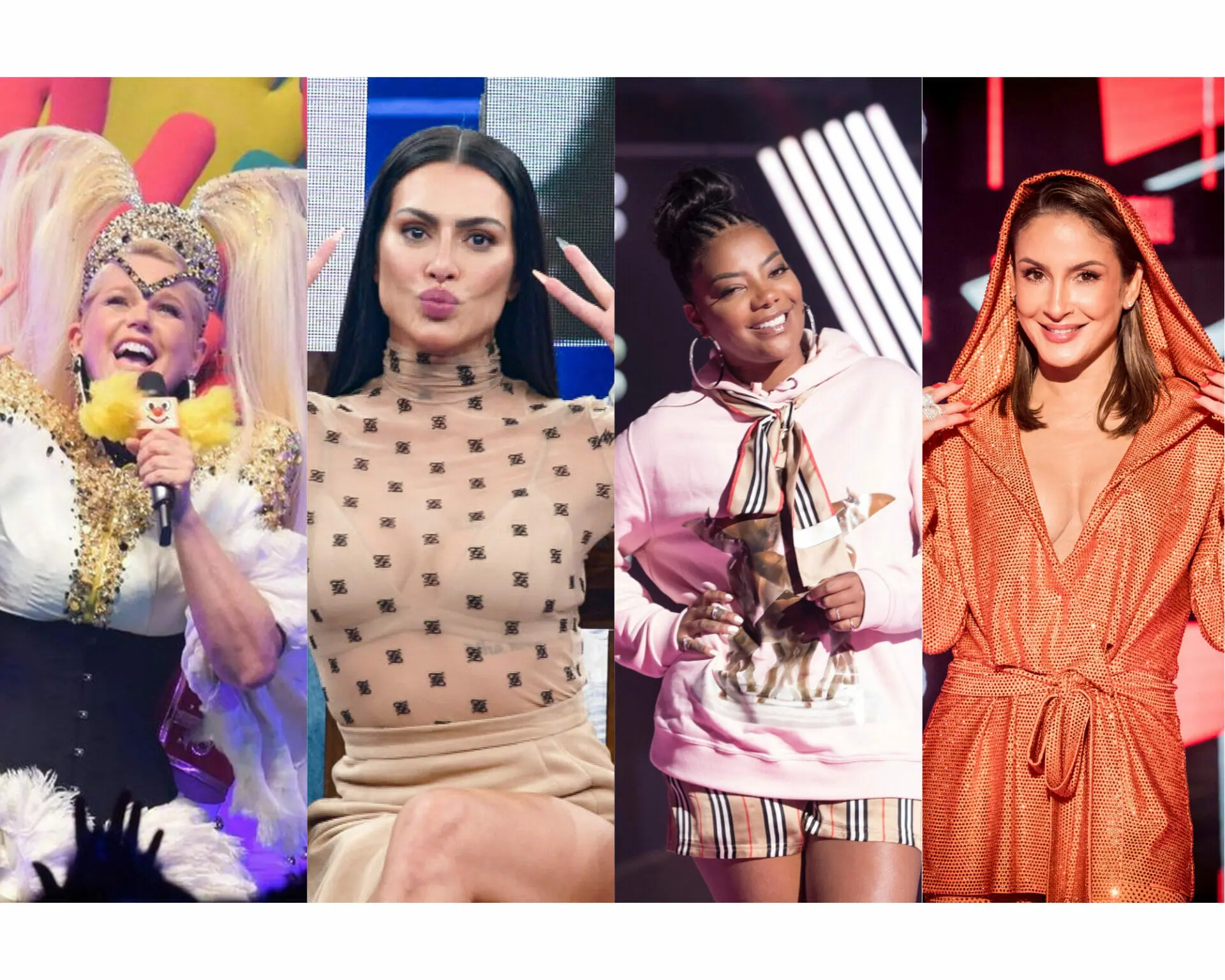 Xuxa, cleo, Ludmilla e Claudia Leitte (Divulgação)