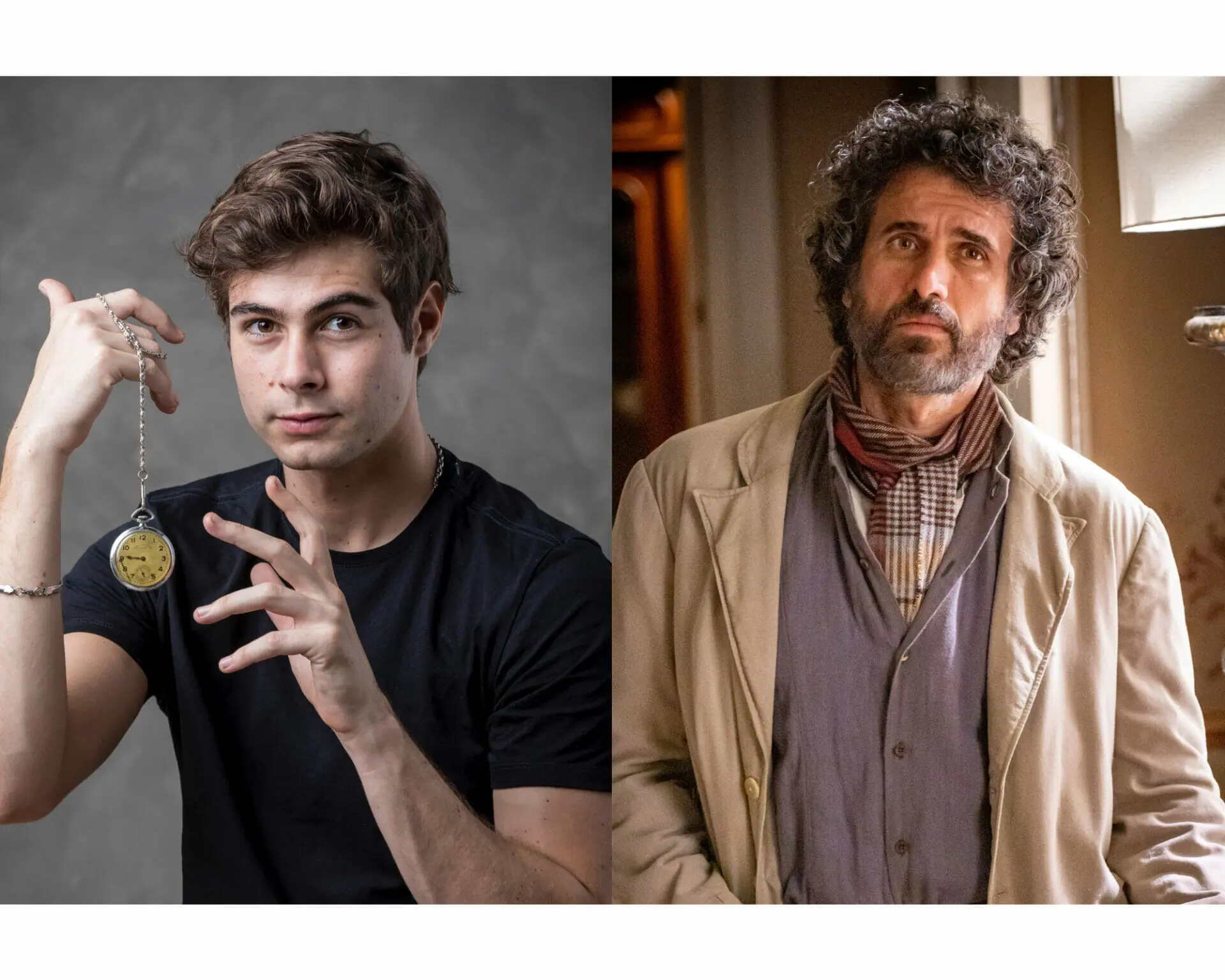 Davi (Rafa Vitti) e Leônidas (Eriberto Leão) de Além da Ilusão (Divulgação)
