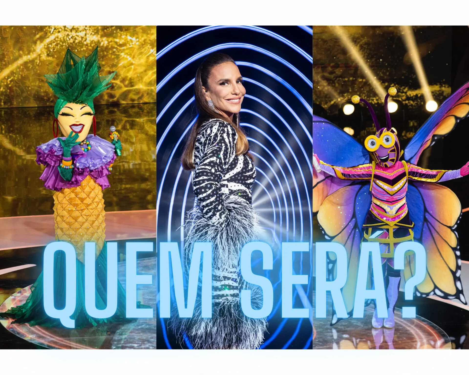 Ivete Sangalo e os participantes do The Masked Singer Brasil (Divulgação)