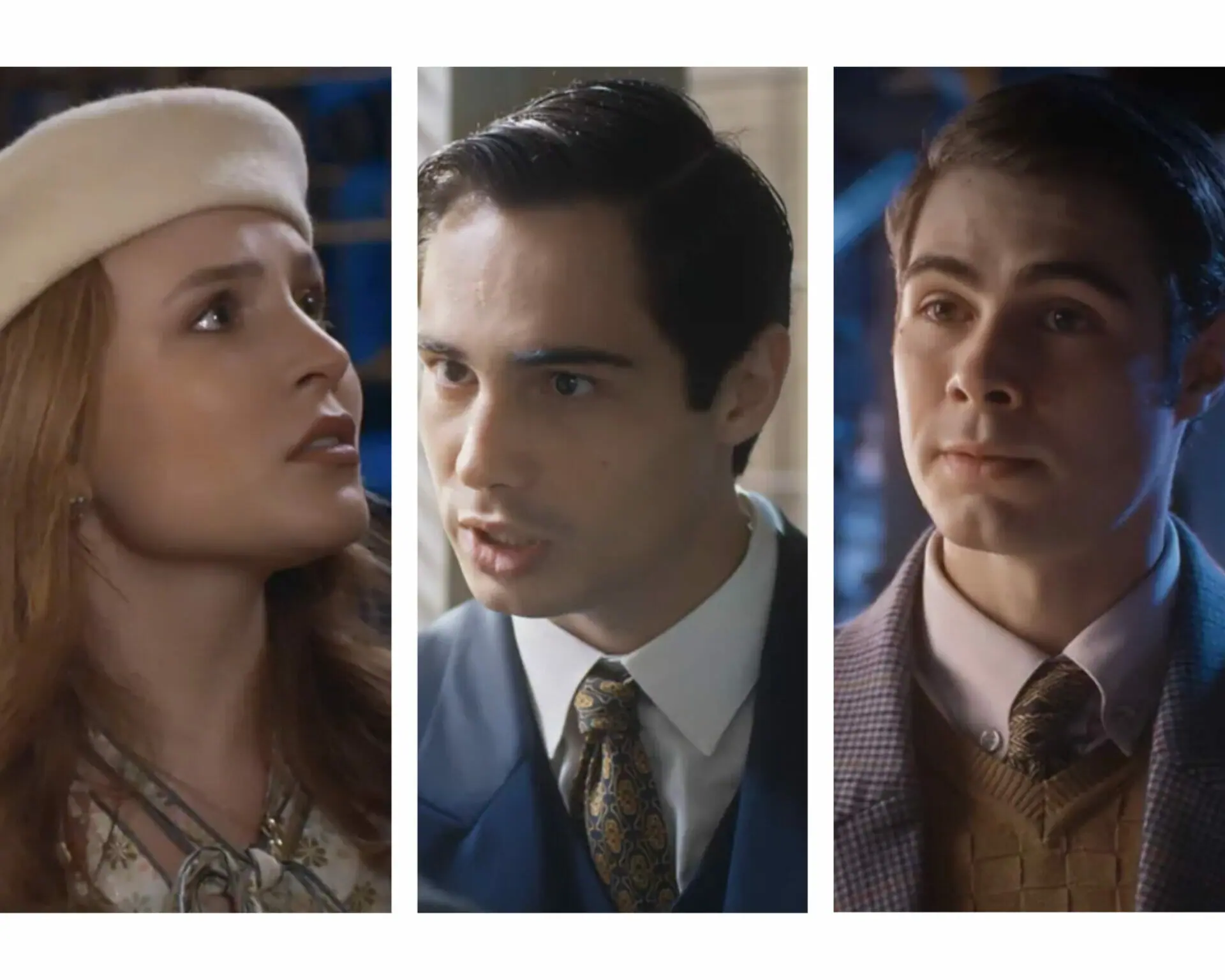 Isadora (Larissa Manoela), Joaquim (Danilo Mesquita) e Davi (Rafa Vitti) de Além da Ilusão (Divulgação)