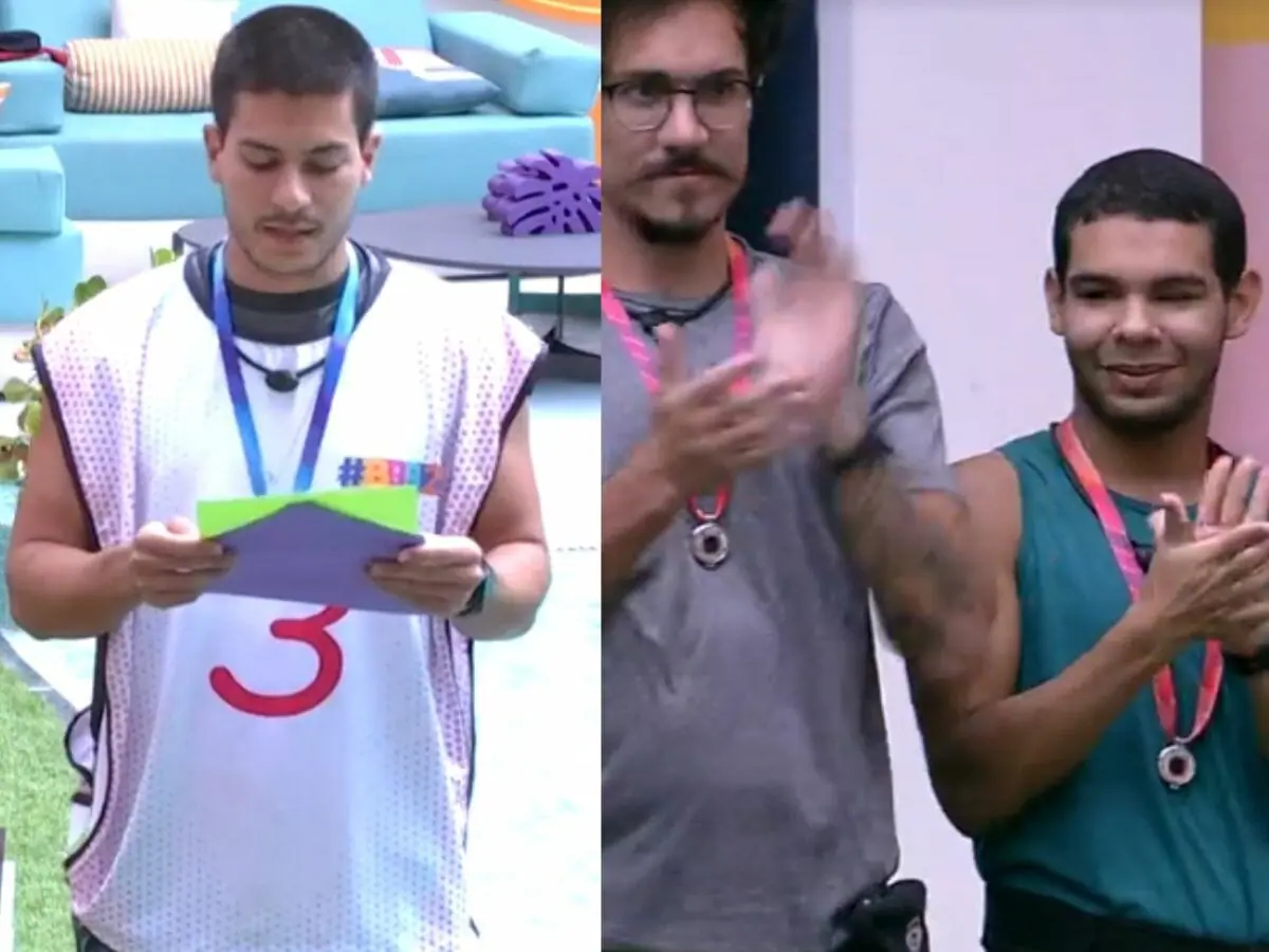 Arthur Aguiar, Eliezer e Vinicius do BBB 22