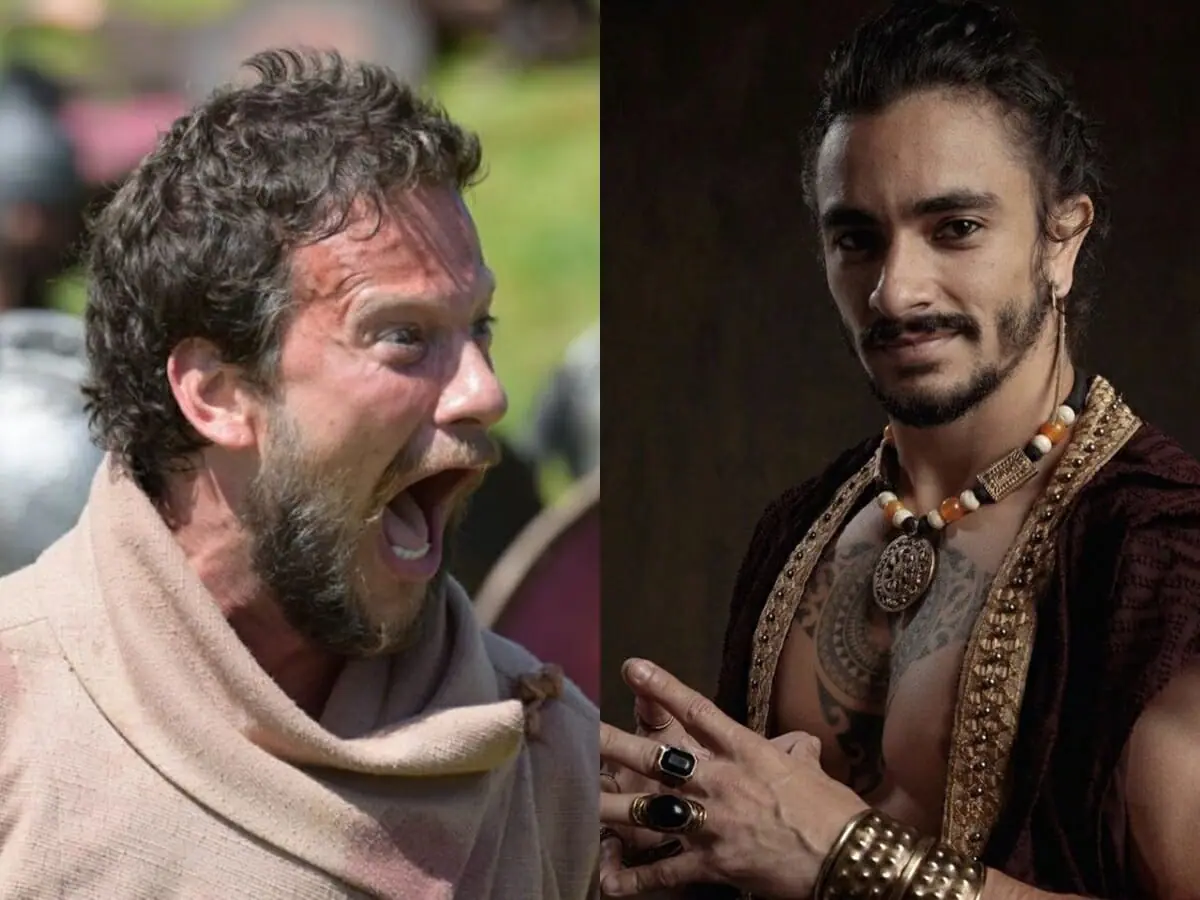 Abiel (Dudu Pelizzari) e Dobár (Hugo Carvalho) de Reis