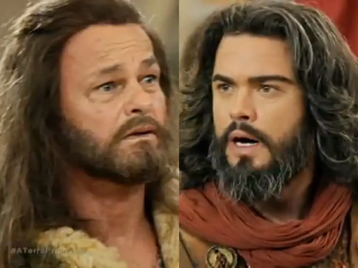 Acã (Kadu Moliterno) e Josué (Sidney Sampaio) de A Bíblia