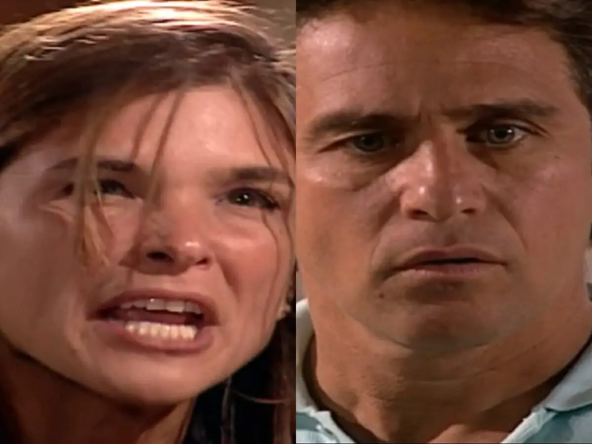 Alicinha (Cristiana Oliveira) e Escobar (Marcos Frota) de O Clone