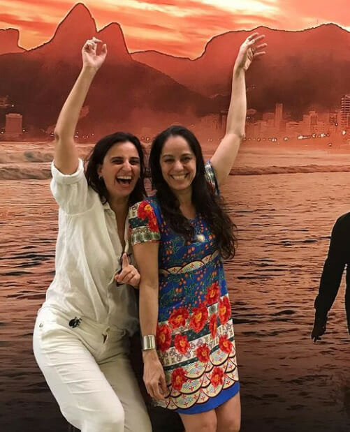 As atrizes Kika Kalache e Claudia Mauro