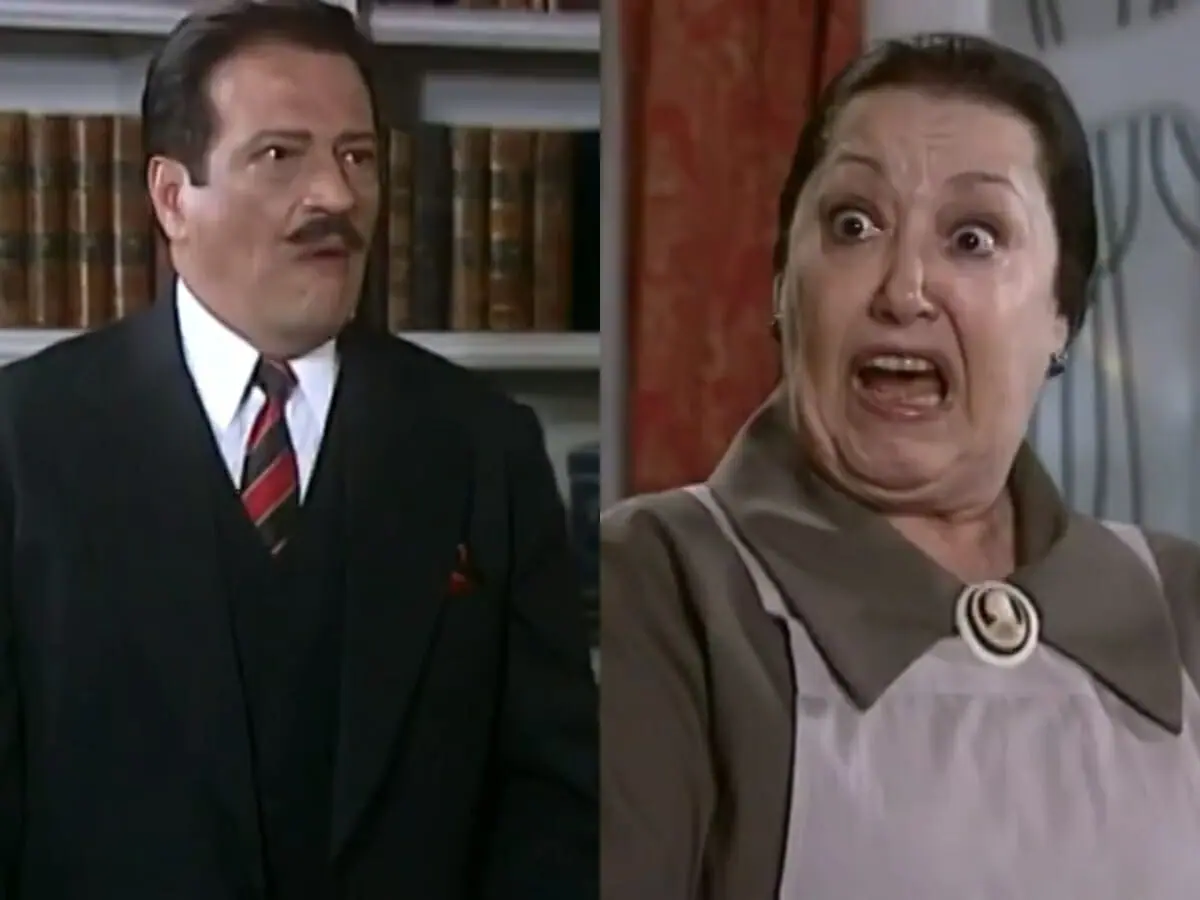 Batista (Luis Melo) e Mimosa (Suely Franco) de O Cravo e a Rosa