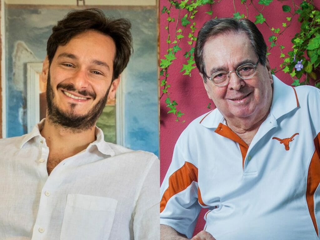 Bruno Luperi e Benedito Ruy Barbosa, seu pai