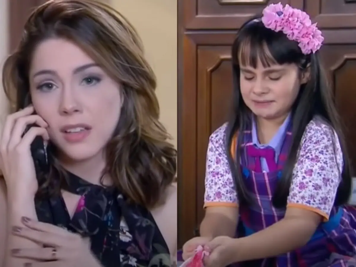 Cecília (Bia Arantes) e Frida (Sienna Belle) em Carinha de Anjo