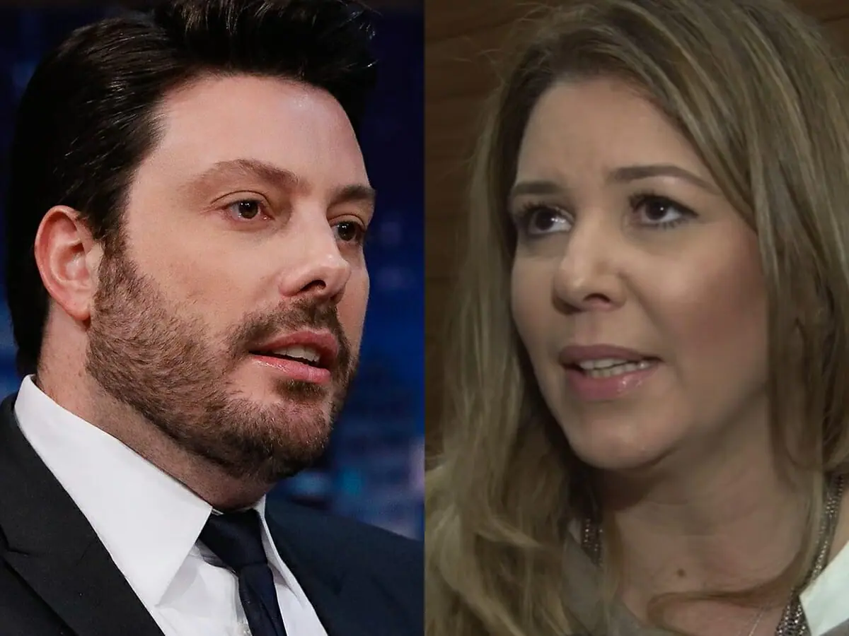 Danilo Gentili e Daniela Beyruti (Reprodução: SBT)