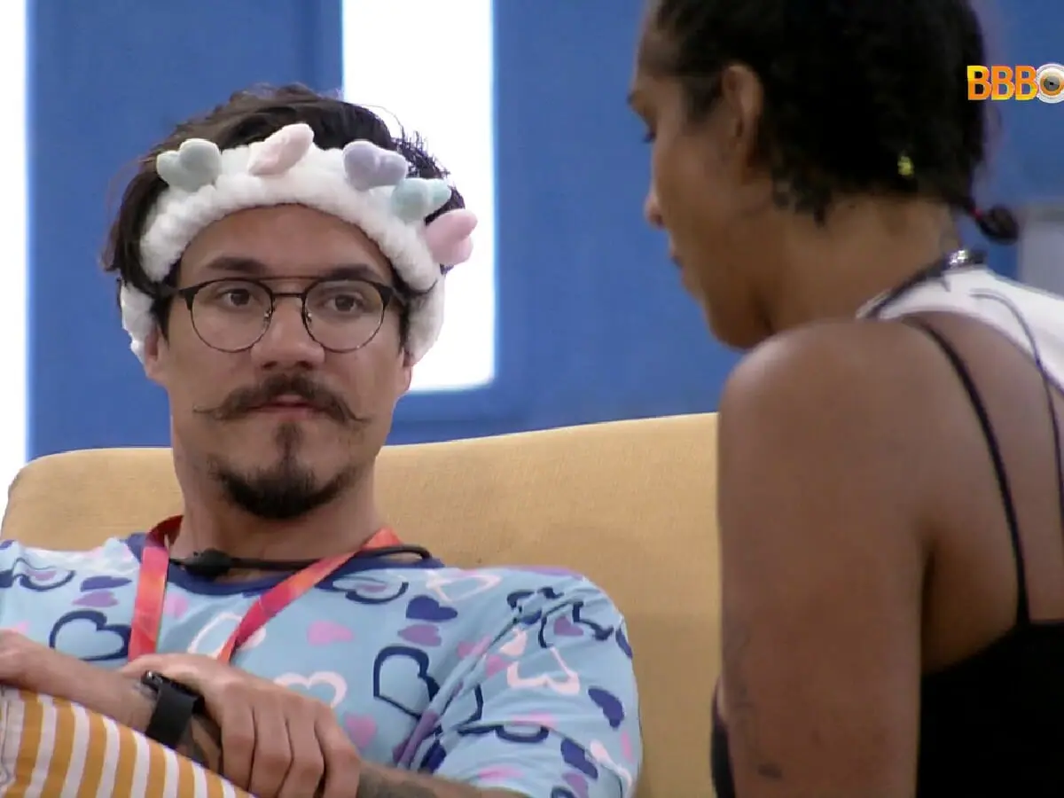 Eliezer e Linn da Quebrada no BBB 22 (Reprodução/GloboPlay)