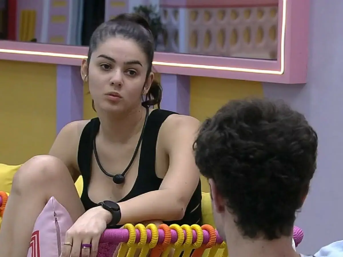 Eslovênia e Lucas no BBB 22 (Reprodução/GloboPlay)