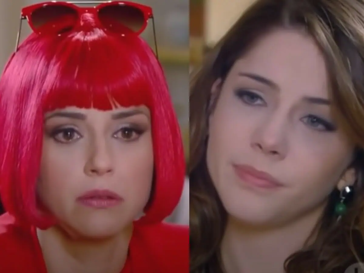 Estefânia (Priscila Sol) e Cecília (Bia Arantes) em Carinha de Anjo