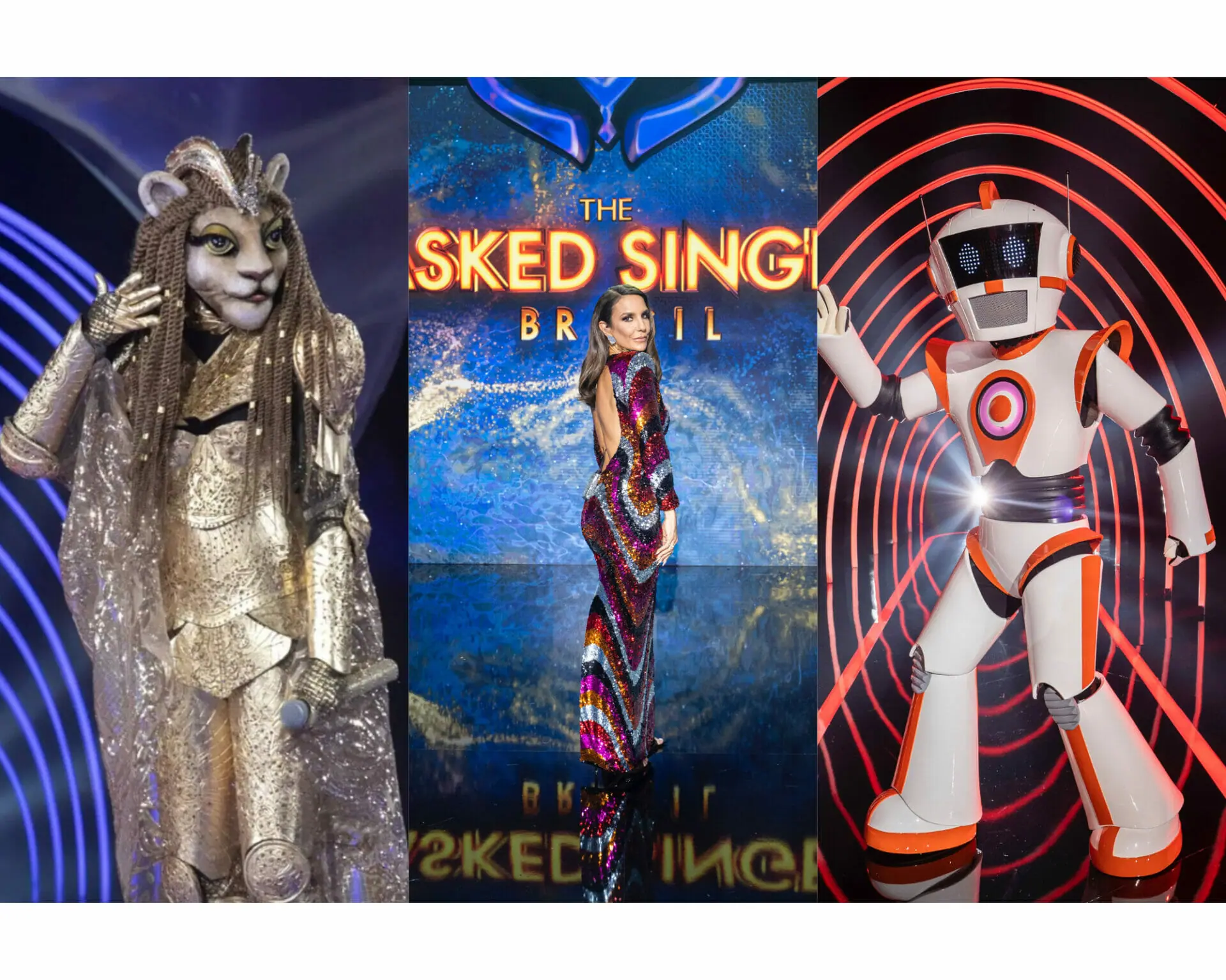 Ivete Sangalo e participantes do The Masked Singer Brasil (Divulgação)