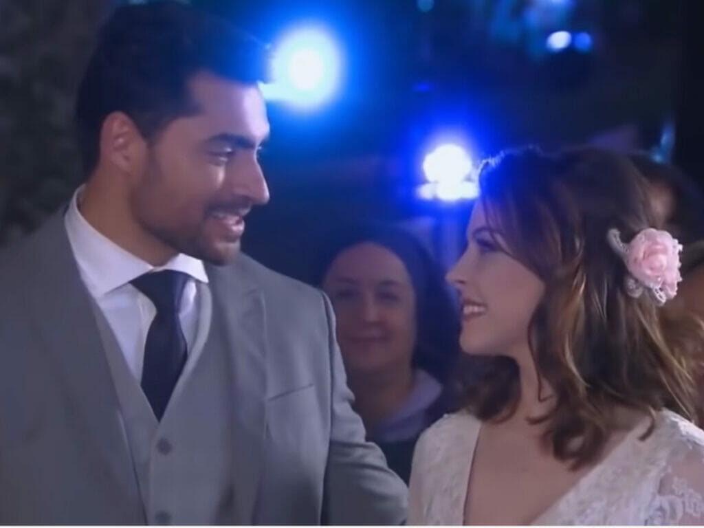 Gustavo (Carlo Porto) e Cecília (Bia Arantes) em Carinha de Anjo