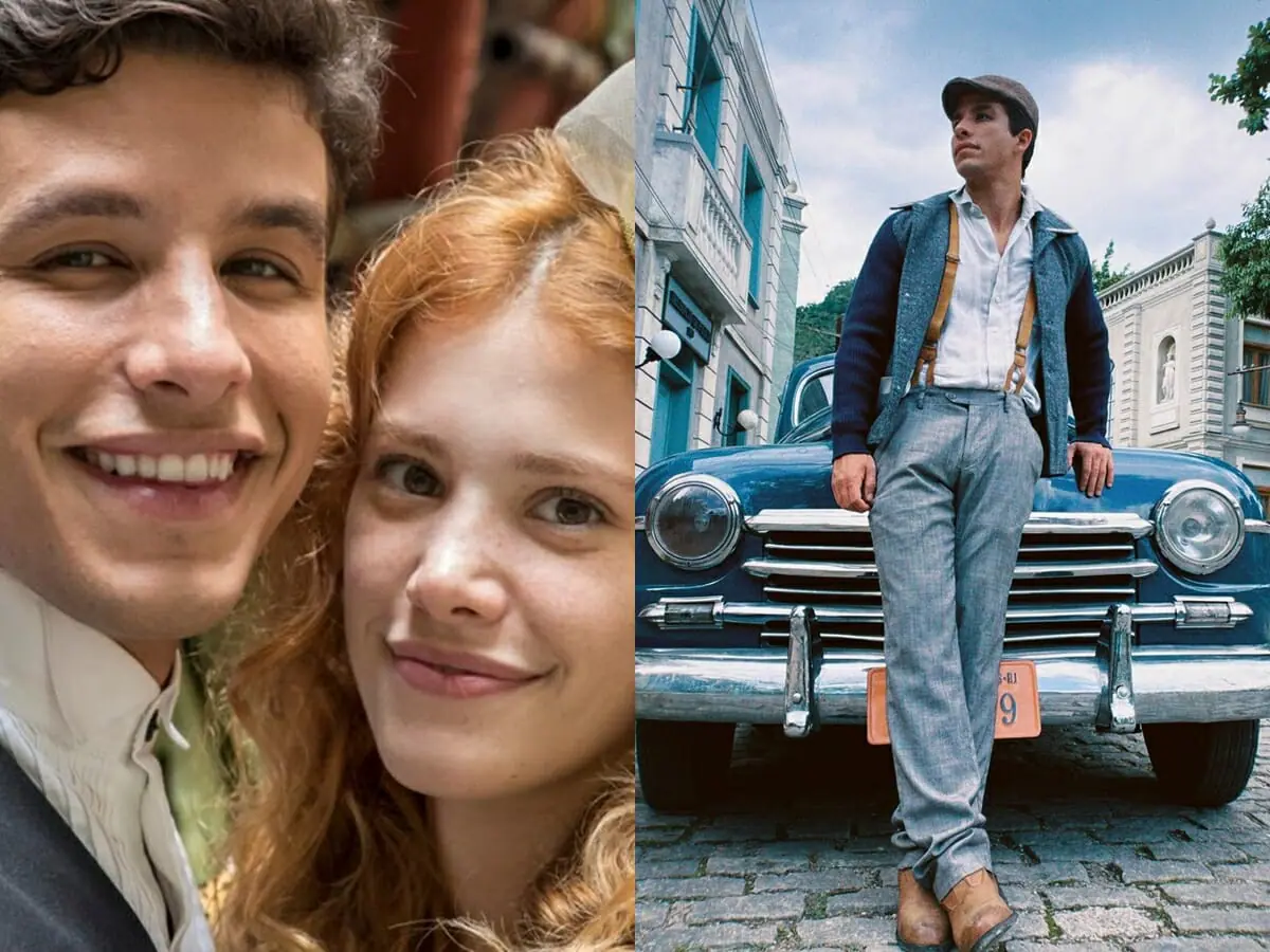 Inácio (Ricky Tavares) e Arminda (Caroline Dallarosa) de Além da Ilusão