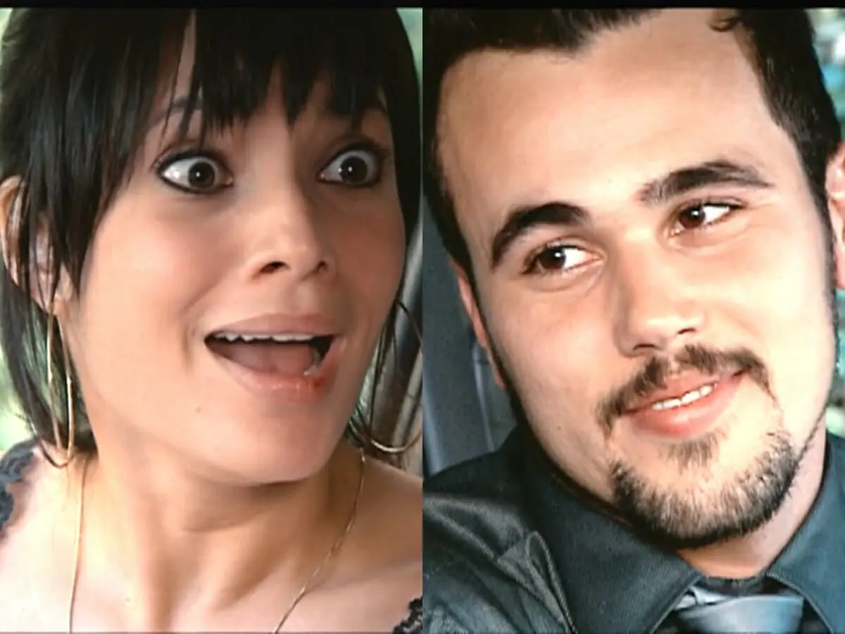 Ivonete (Amandha Lee) e Tomás (Bruno Ferrari) de Chamas da Vida