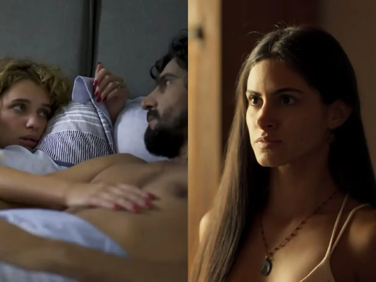 José Leôncio (Renato Góes), Madeleine (Bruna Linzmeyer) e Filó (Leticia Salles) de Pantanal