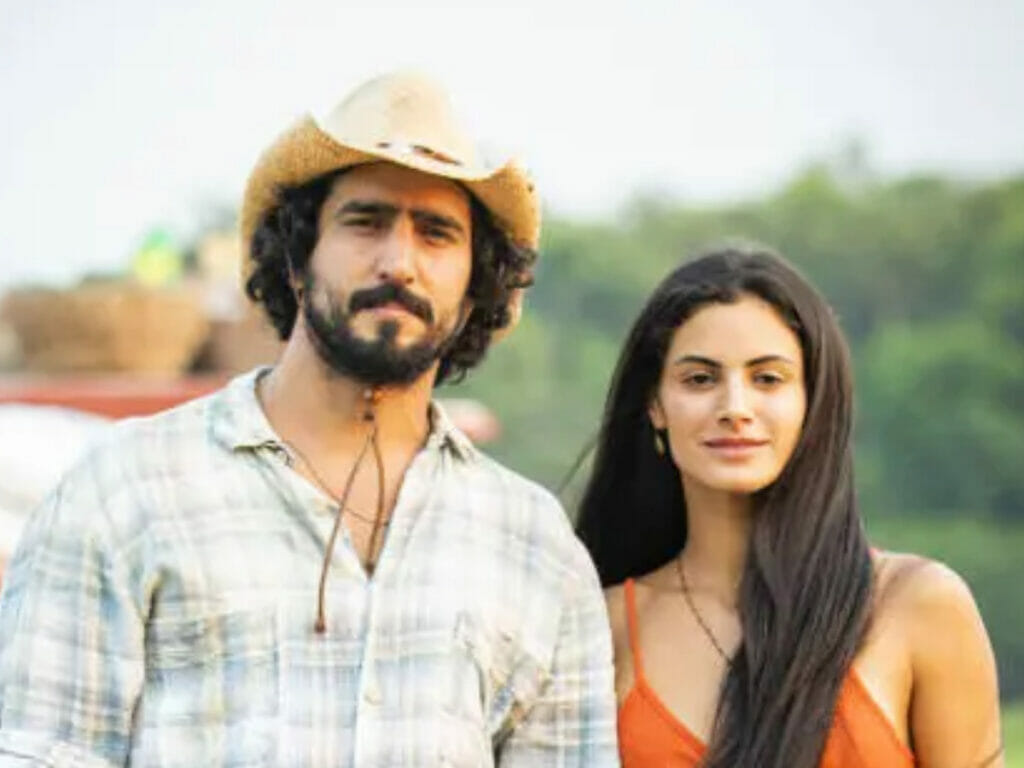 José Leôncio (Renato Góes) e Filó (Letícia Salles) em Pantanal