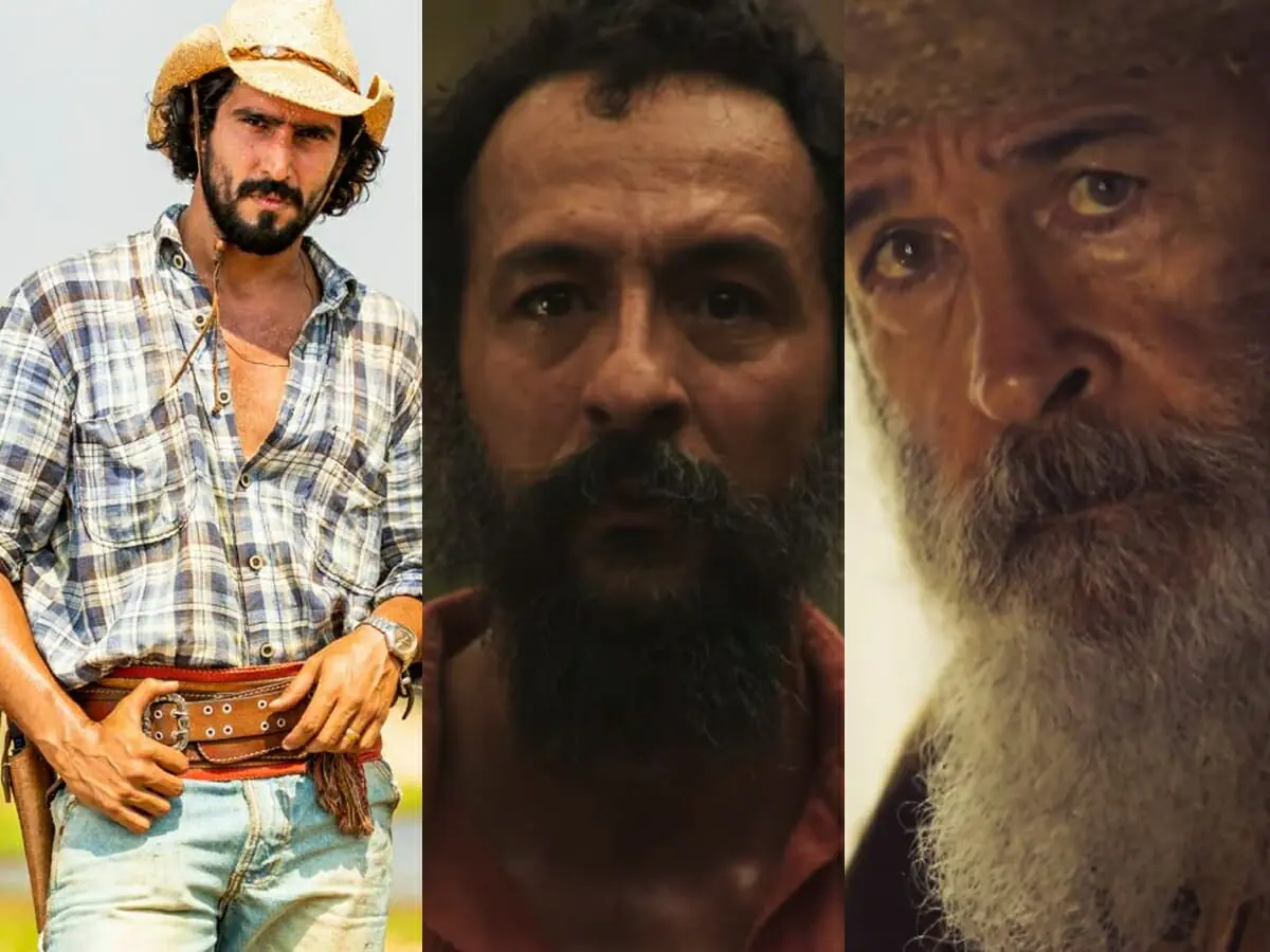 José Leôncio (Renato Góes) e Joventino (Irandhir Santos-Osmar Prado) de Pantanal