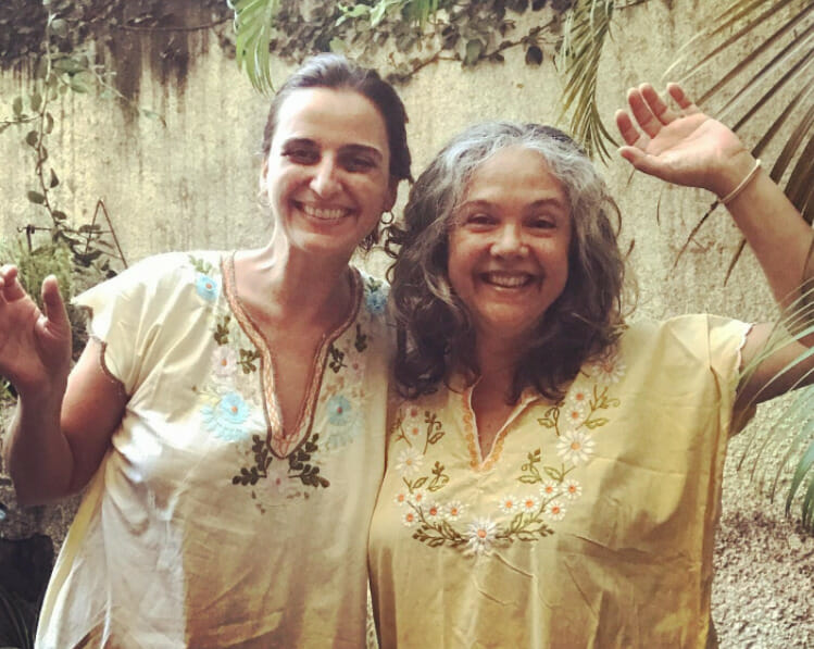 Kika Kalache e a atriz Tereza Seiblitz