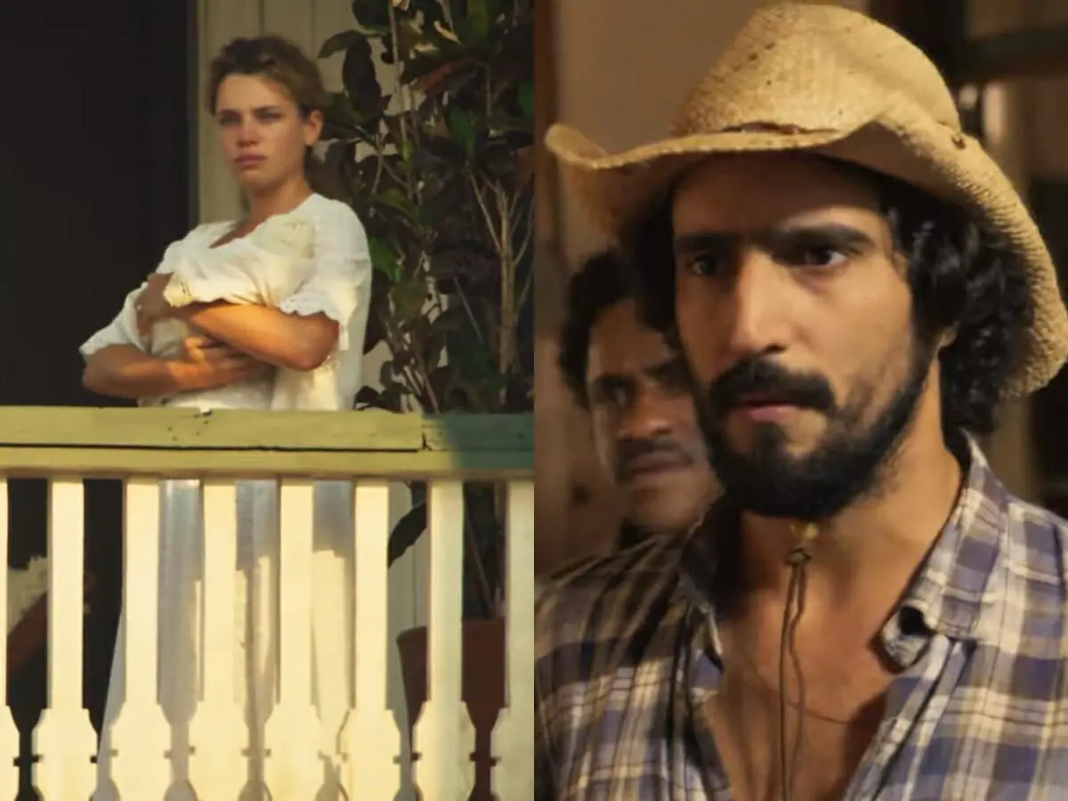 Madeleine (Bruna Linzmeyer) e José Leôncio (Renato Góes) de Pantanal