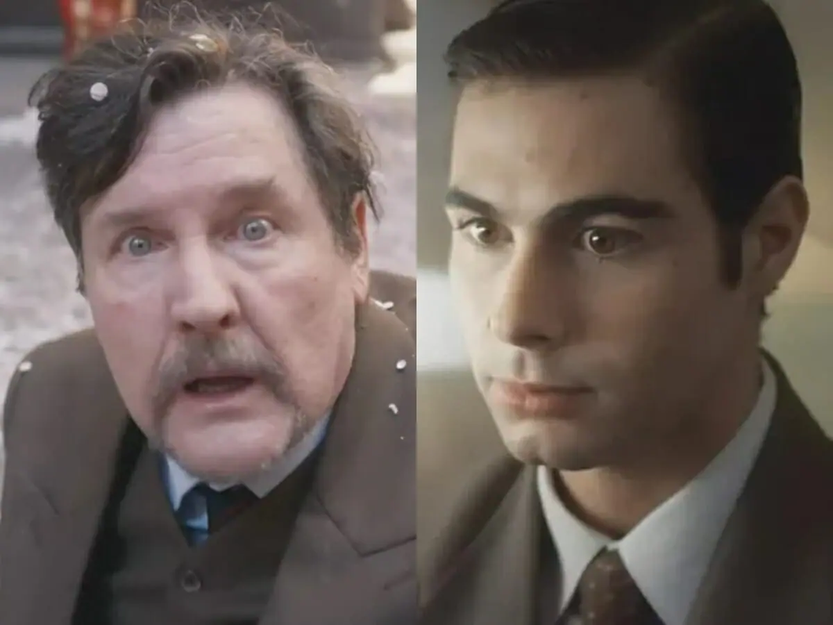 Matias (Antonio Calloni) e Davi (Rafael Vitti) de Além da Ilusão