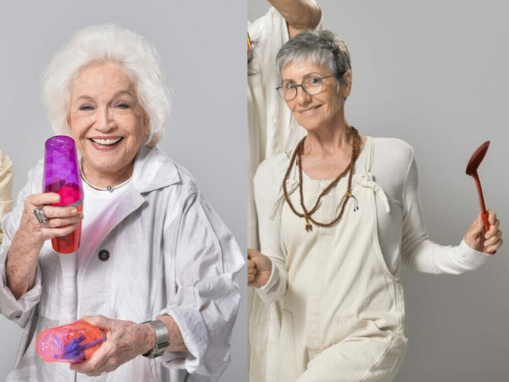 Nathalia Timberg e Cássia Kis