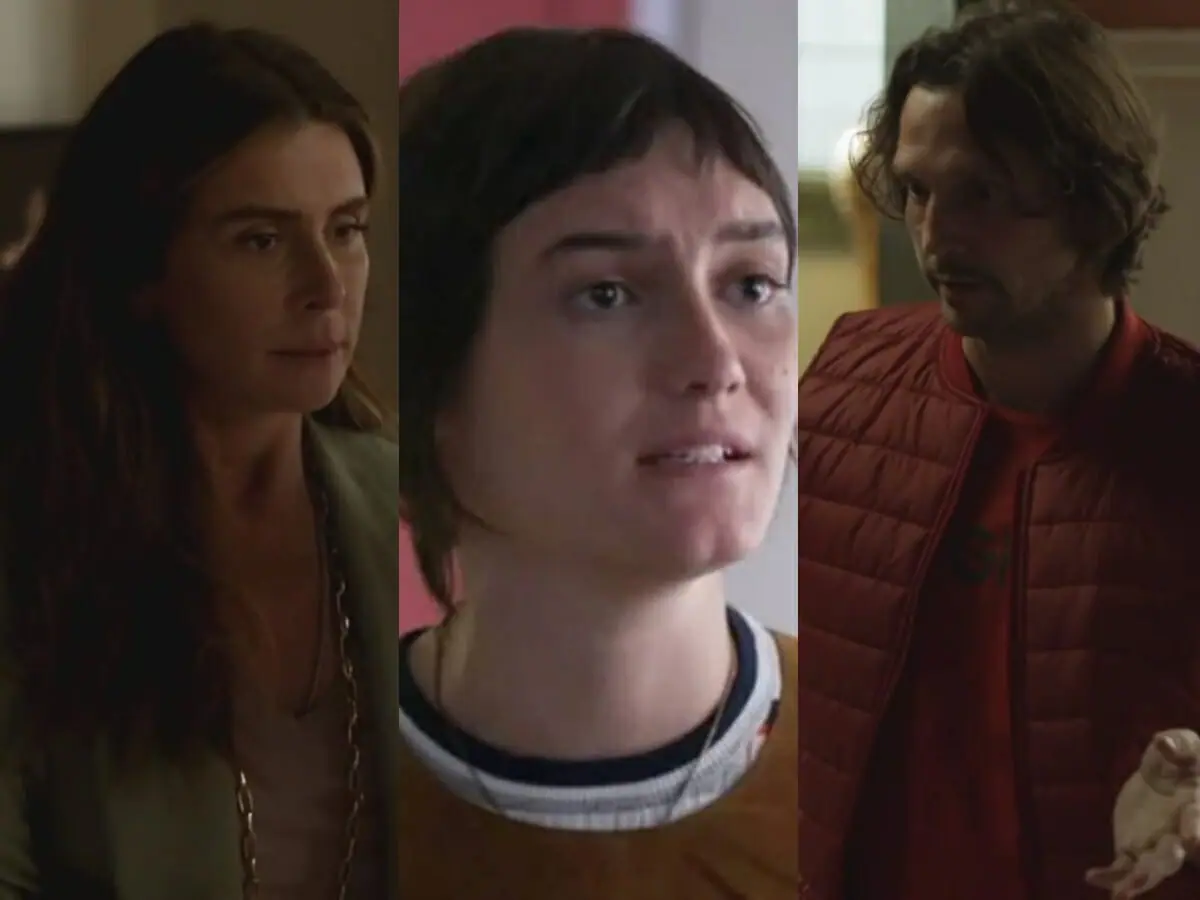 Paula (Giovnna Antonelli), Ingrid (Nina Tomsic) e Neném (Vladimir Brichta) de Quanto Mais Vida, Melhor!